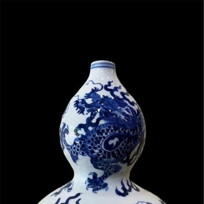 BÌNH HỌA TIẾT SONG LONG TẢN VÂN